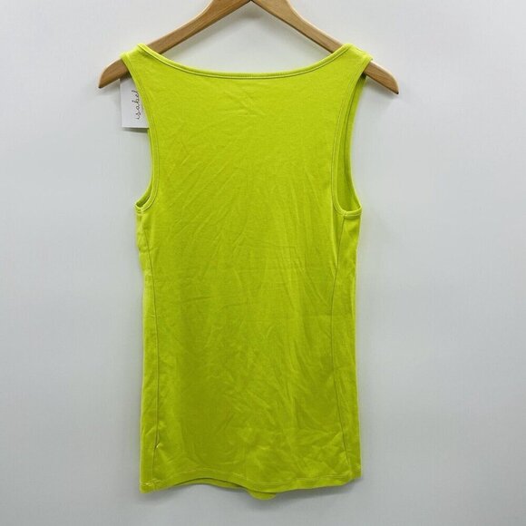 Isabel Maternity by Ingrid & Isabel Size Large Scoop Neck Tank Top in Lime 947 - Picture 4 of 8